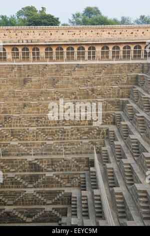 India, Rajasthan, Abhneri, Chand Baori water tank Stock Photo