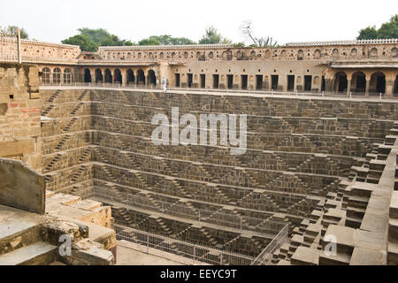 India, Rajasthan, Abhneri, Chand Baori water tank Stock Photo