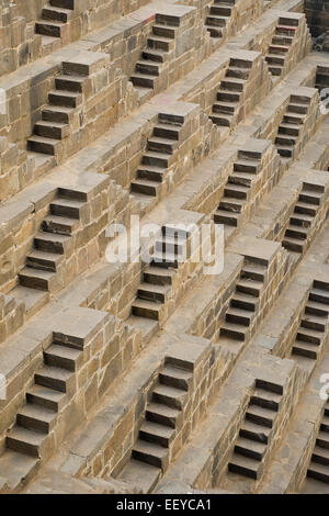 India, Rajasthan, Abhneri, Chand Baori water tank Stock Photo