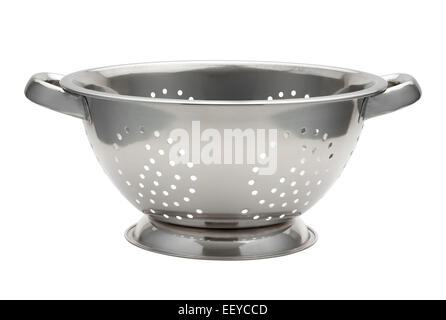 Stainless Steel Colander Stock Photo