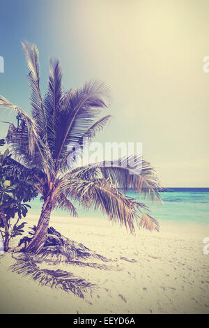 Vintage filtered picture of tropical beach. Koh Lipe in Thailand. Stock Photo