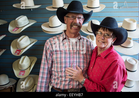 Hat Maker Sheila Kirpatrick shows off her famous creations in Twin ...