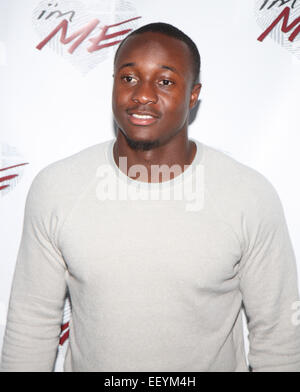 NY Jets Wide Receiver David Nelson hosts the NYC launch of i'mME event at Hotel Chantelle Rooftop  Featuring: Bilal Powell Where: New York City, New York, United States When: 21 Jul 2014 Stock Photo