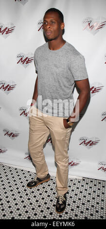 NY Jets Wide Receiver David Nelson hosts the NYC launch of i'mME event at Hotel Chantelle Rooftop  Featuring: Geno Smith Where: New York City, New York, United States When: 21 Jul 2014 Stock Photo