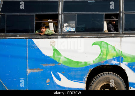 India, Rajasthan, Mandawa, bus station Stock Photo - Alamy