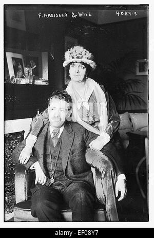 Fritz Kreisler & wife  157 Stock Photo