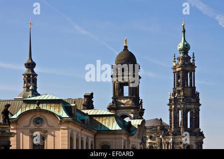 Church towers in Dresden. Stock Photo