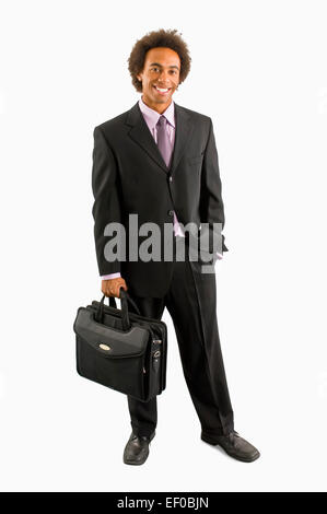 Man wearing a business suit Stock Photo