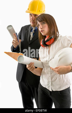 Two architects Stock Photo