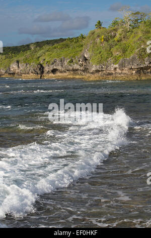 Independent territory of New Zealand, Polynesia, Niue, Alofi. Niue is a large standalone coral atoll. Stock Photo