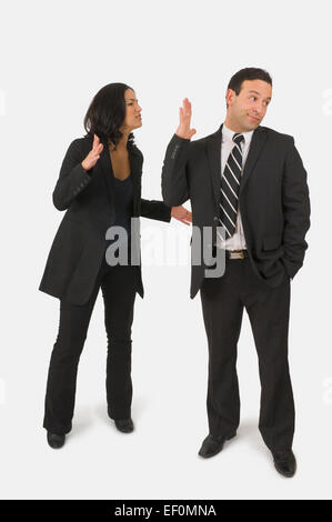 Man and woman arguing Stock Photo