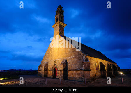 Notre-Dame-de-Rocamadour, or the Church of the Fishermen, Camaret-sur-Mer, Crozon Peninsula, Finistere, Brittany, France Stock Photo