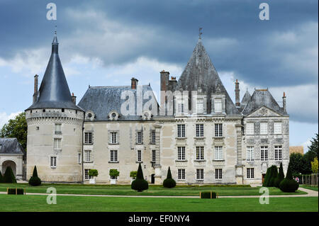 Castle of Azay le Ferron, Indre-et-Loire, Loire Valley, Centre, France Stock Photo
