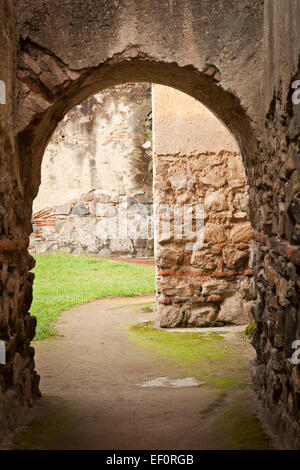 Church ruins in Antigua, Guatemala Stock Photo