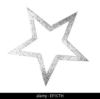 Silver Glittering star cutout Stock Photo - Alamy