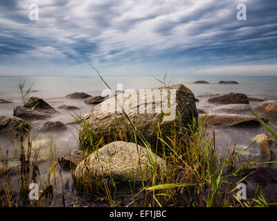 On shore of the Baltic Sea on the island Ruegen (Germany) Stock Photo