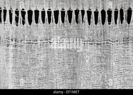 texture of homespun rural linen cloth Stock Photo