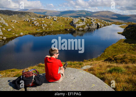Dow Loch, Rig of the Jarkness and Craiglee walk, Galloway Hills, Dumfries & Galloway, Scotland Stock Photo