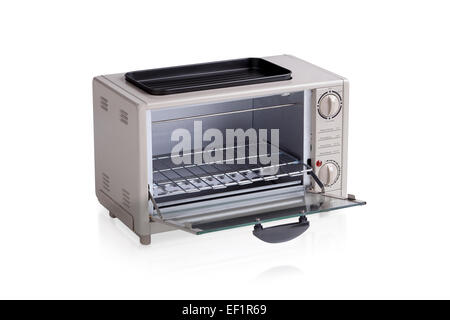 small electric oven isolated on white Stock Photo