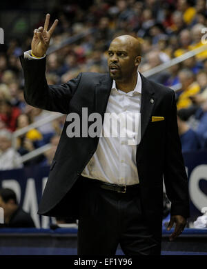 California head coach Cuonzo Martin directs his team against Colorado ...