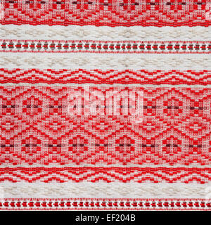 embroidered ornate  ethnic Belarus pattern Stock Photo