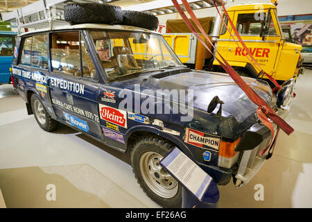 1971 Range Rover Darien Gap Expedition Vehicle Heritage Motor Centre Gaydon Warwickshire UK Stock Photo