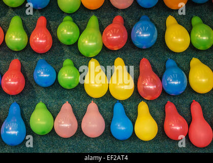 Colorful ballons on a fairground Stock Photo