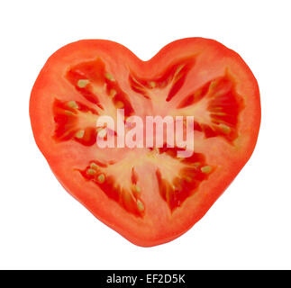 One tomato isolated on white background Stock Photo