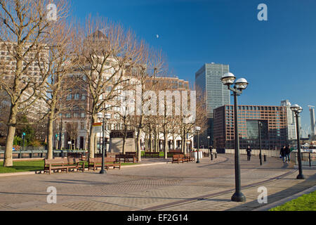 Office buildings at canary wharf London UK Stock Photo