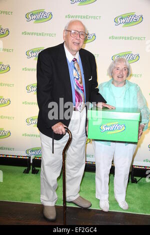 Swiffer's Spotlight Cleaning Conversations - Arrivals  Featuring: Morty Kaufman,Lee Kaufman Where: New York City, New York, United States When: 23 Jul 2014 Stock Photo