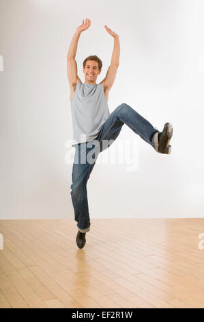 Male tap dancer Stock Photo