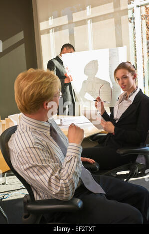 Architects in a business meeting Stock Photo