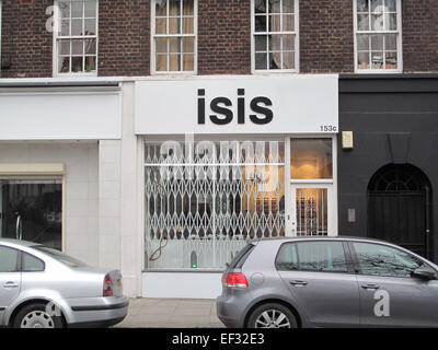 London, UK. 25th January, 2015. Unfortunate shop name ISIS opticians on the Fulham Road in West London 25.01.2015 Credit:  theodore liasi/Alamy Live News Stock Photo