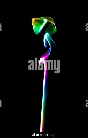 smoke form black smoky beautiful Stock Photo