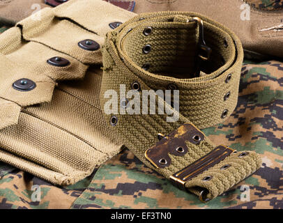 Military Belt Stock Photo