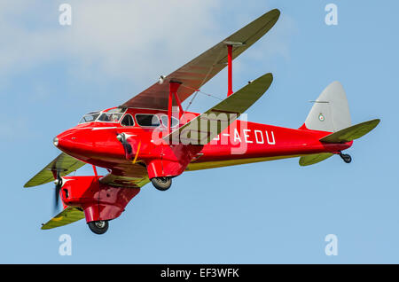 The de Havilland DH.90 Dragonfly was a 1930s British twin-engined luxury touring biplane built by the De Havilland Aircraft Comp Stock Photo