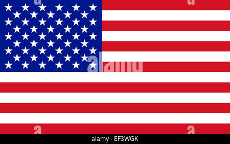 Raster illustration of the USA flag Stock Photo - Alamy