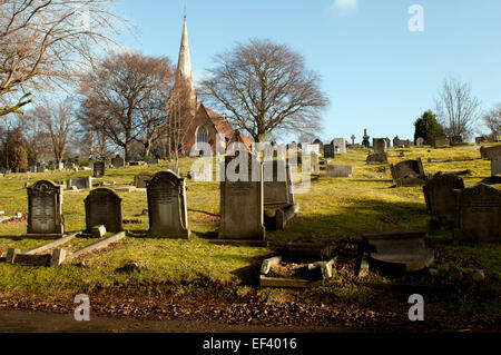 Witton Cemetery and chapel, Birmingham, UK Stock Photo, Royalty Free ...