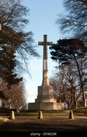 WWI memorial cross, Witton Cemetery, Birmingham, UK Stock Photo