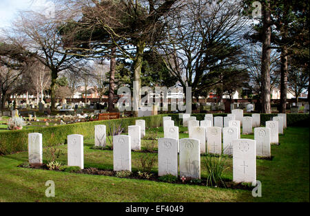 War graves in Witton Cemetery, Birmingham, UK Stock Photo