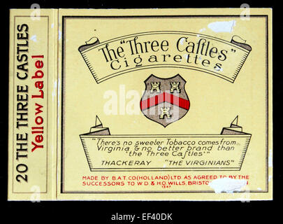 Three castles cigarettes hi-res stock photography and images