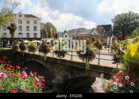 The Cascade de Coo, Waterfall, on the River Amblève in the Belgian Ardennes Stock Photo