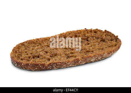 Closeup of a traditional Finnish rye bread, isolated on white background Stock Photo