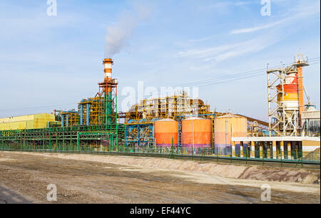 The Dead Sea Works is an Israeli potash plant in Sdom, on the Dead Sea coast of Israel. Stock Photo