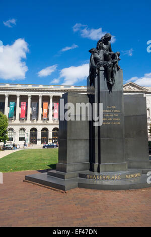 Shakespeare memorial Philadelphia PA Stock Photo