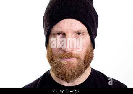 angry man isolated Stock Photo