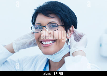 Portrait of smiling female dentist Stock Photo