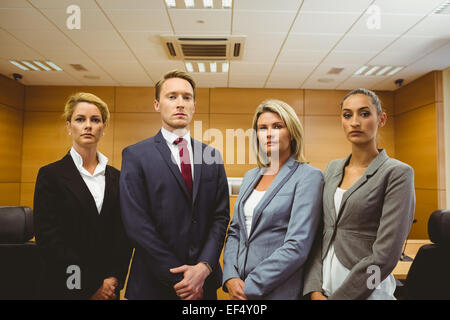 Portrait of four well-dressed lawyer Stock Photo