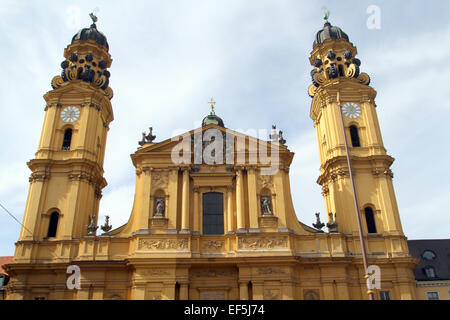 THE THEATINE CHURCH OF ST. CAJETAN MUNICH GERMANY 18 March 2014 Stock Photo