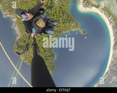 parapenting paragliding Oludeniz Turkey Stock Photo